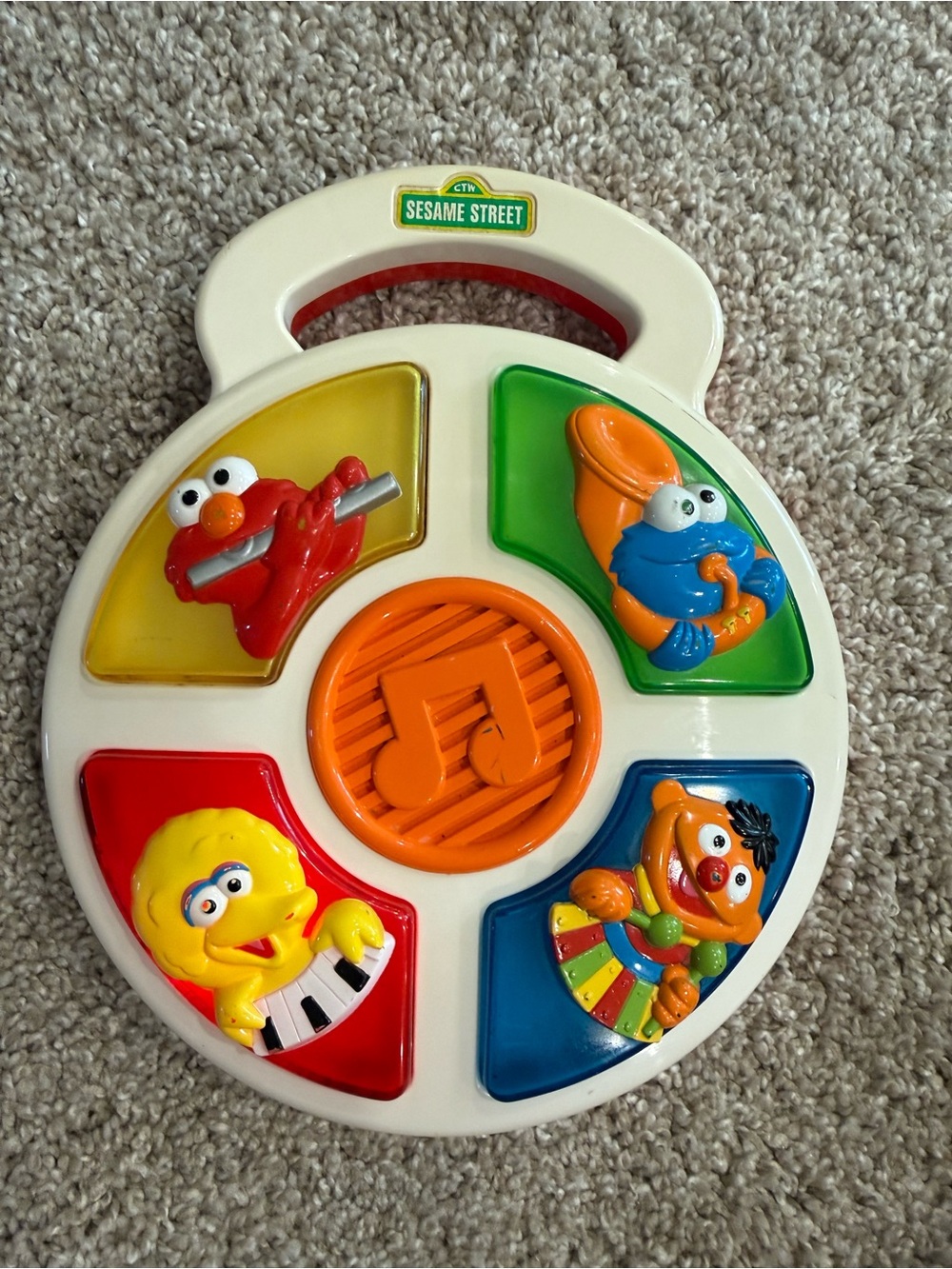 Rare 1997 TYCO Preschool Sesame Street Toy Music Sound Colors Lights Osquestra
